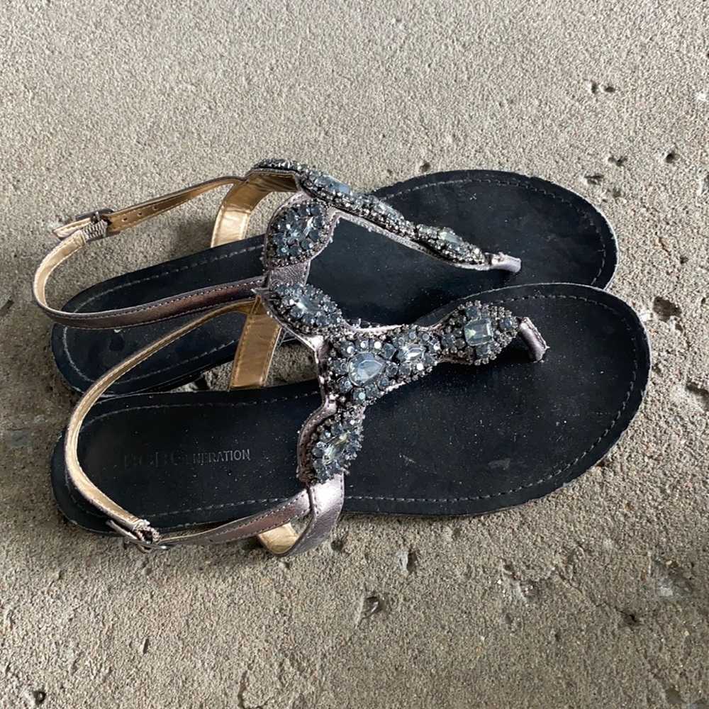 BCBGENERATION sandals silver size 8.5